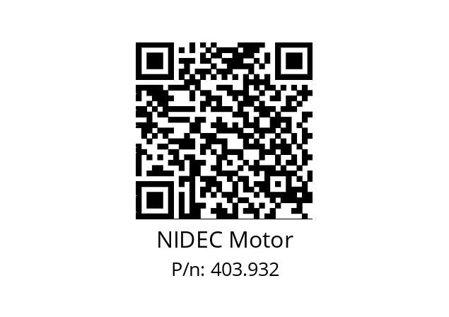   NIDEC Motor 403.932