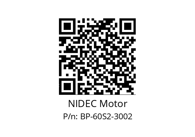   NIDEC Motor BP-60S2-3002