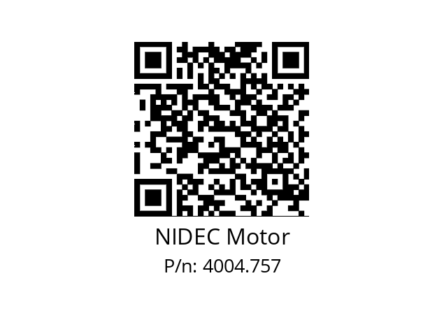   NIDEC Motor 4004.757