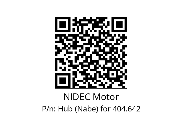   NIDEC Motor Hub (Nabe) for 404.642