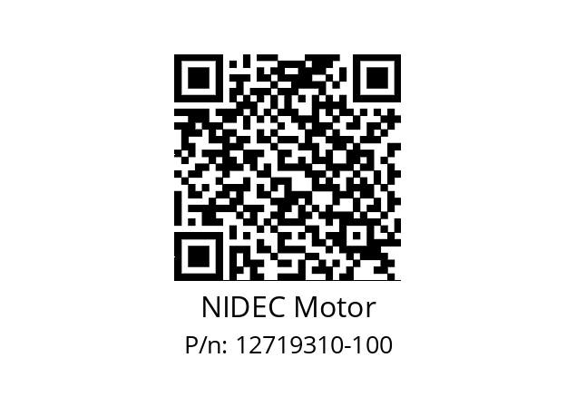   NIDEC Motor 12719310-100