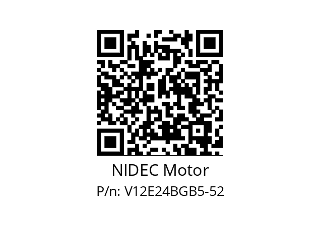   NIDEC Motor V12E24BGB5-52