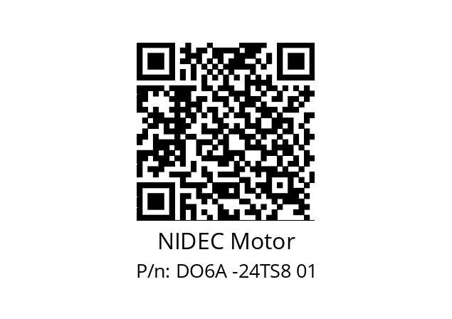   NIDEC Motor DO6A -24TS8 01