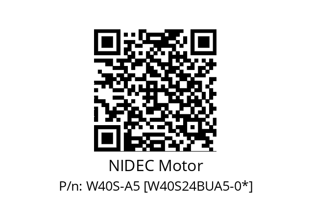   NIDEC Motor W40S-A5 [W40S24BUA5-0*]