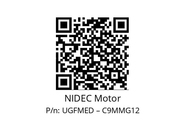   NIDEC Motor UGFMED – C9MMG12