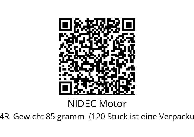   NIDEC Motor Lufter PUDC12B4R  Gewicht 85 gramm  (120 Stuck ist eine Verpackungseinheit)  (A10000)