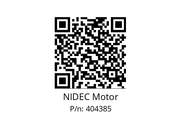   NIDEC Motor 404385