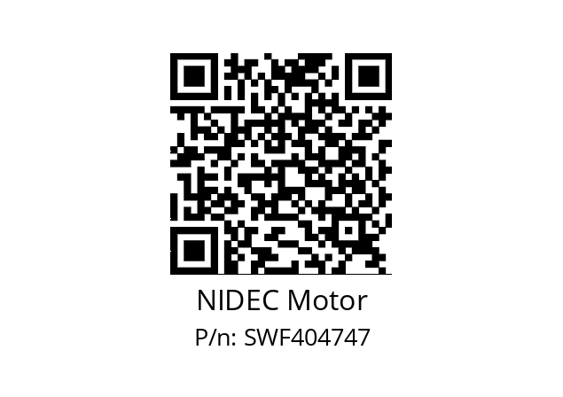   NIDEC Motor SWF404747