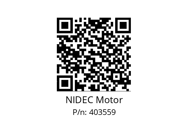   NIDEC Motor 403559