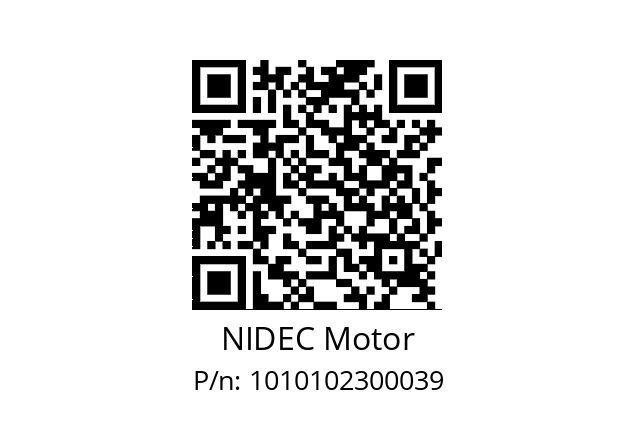   NIDEC Motor 1010102300039