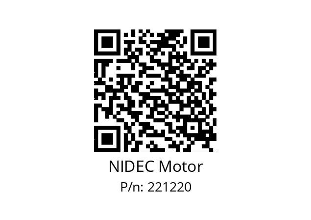   NIDEC Motor 221220