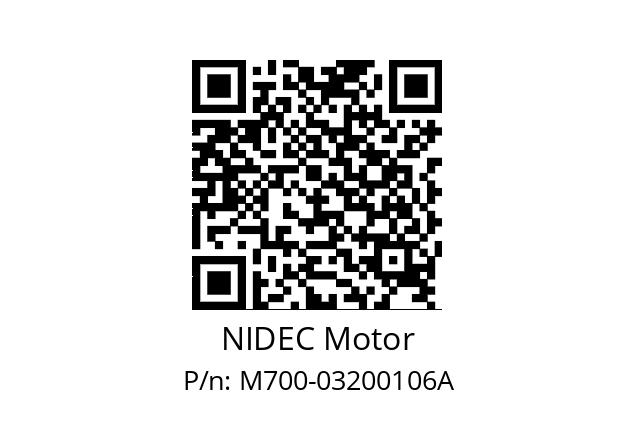   NIDEC Motor M700-03200106A