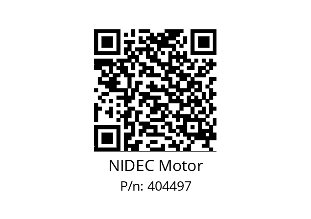   NIDEC Motor 404497