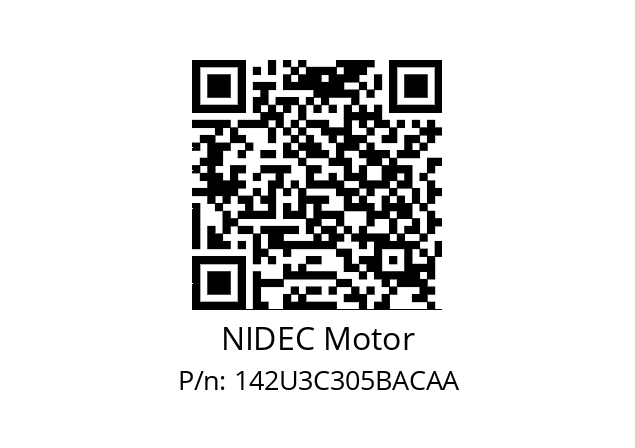   NIDEC Motor 142U3C305BACAA