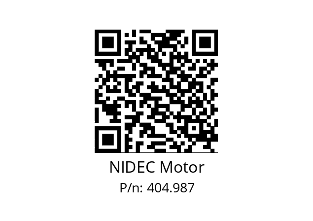   NIDEC Motor 404.987