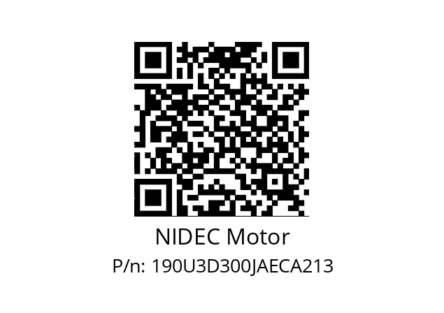   NIDEC Motor 190U3D300JAECA213