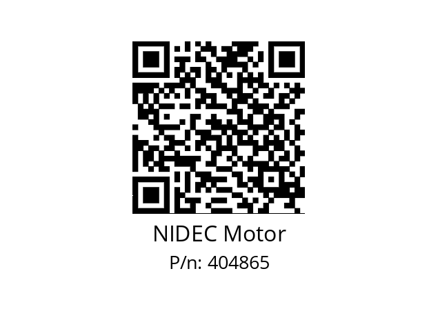   NIDEC Motor 404865