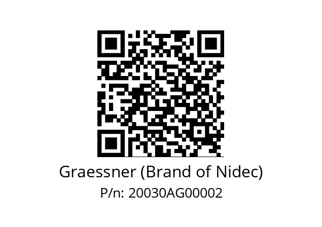   Graessner (Brand of Nidec) 20030AG00002