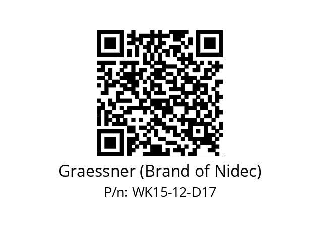   Graessner (Brand of Nidec) WK15-12-D17