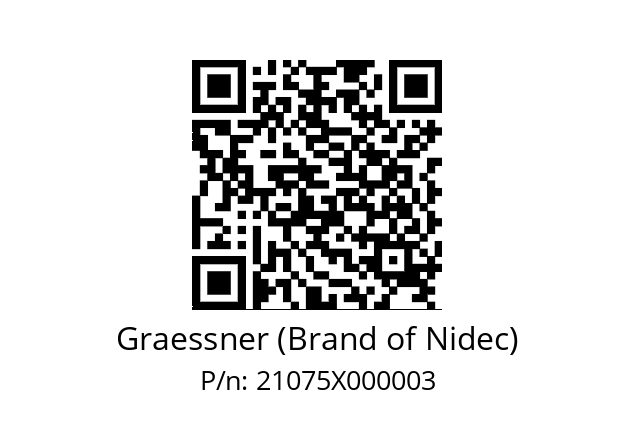   Graessner (Brand of Nidec) 21075X000003