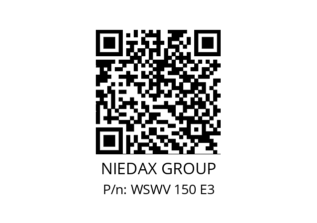   NIEDAX GROUP WSWV 150 E3