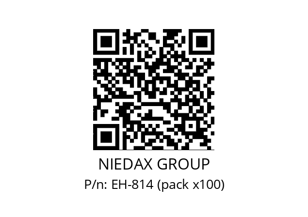   NIEDAX GROUP EH-814 (pack x100)