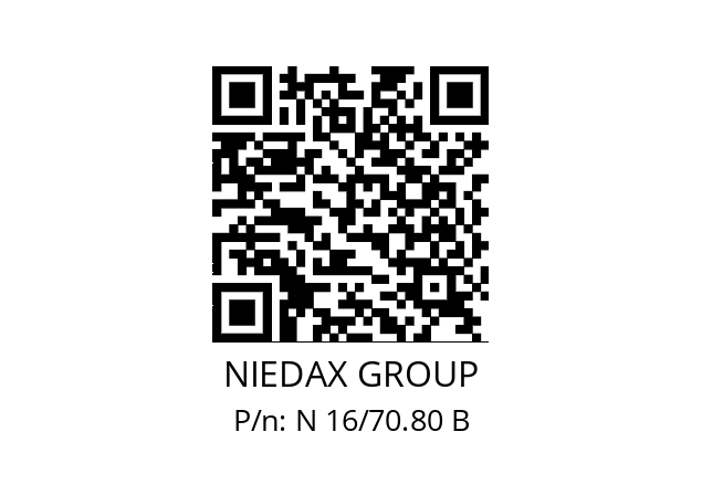   NIEDAX GROUP N 16/70.80 B