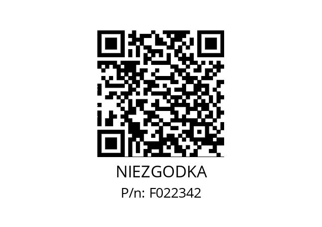   NIEZGODKA F022342