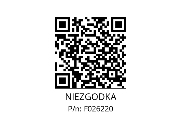   NIEZGODKA F026220