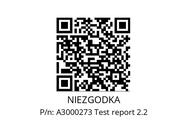   NIEZGODKA A3000273 Test report 2.2