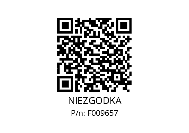   NIEZGODKA F009657