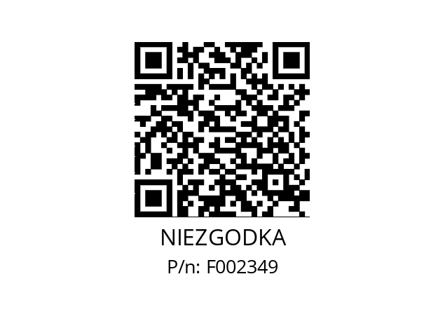   NIEZGODKA F002349