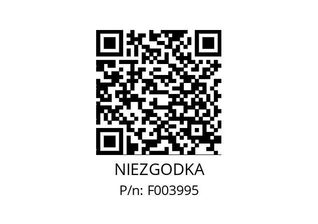   NIEZGODKA F003995