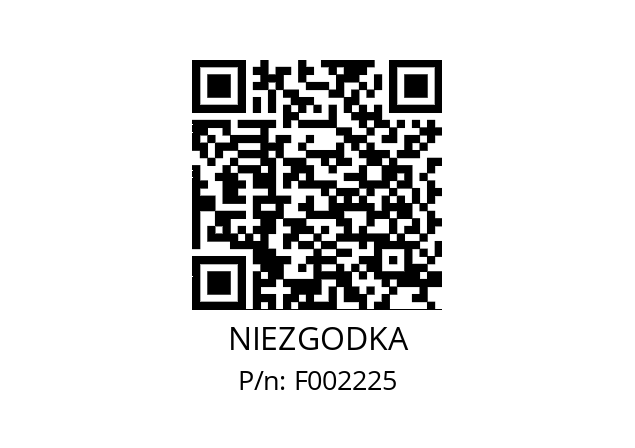   NIEZGODKA F002225