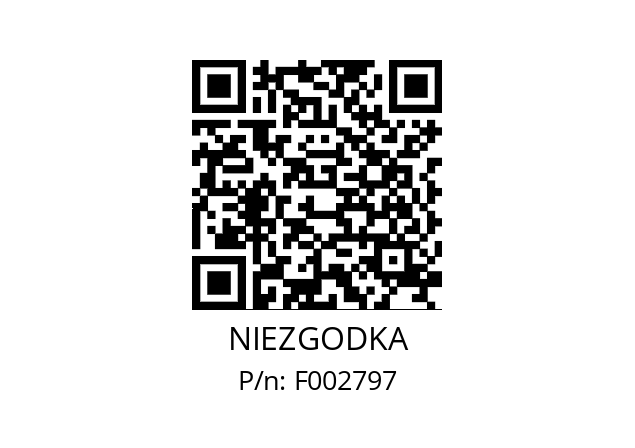   NIEZGODKA F002797