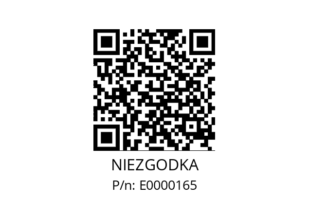   NIEZGODKA E0000165