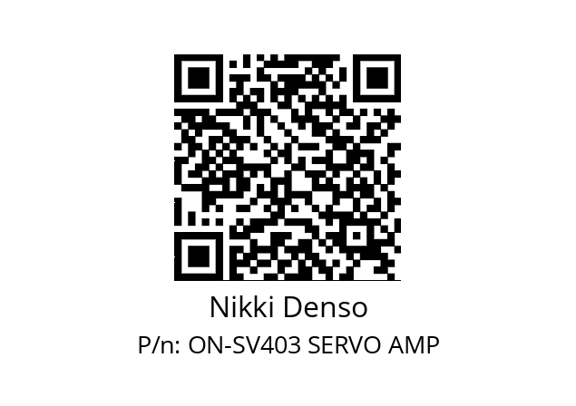   Nikki Denso ON-SV403 SERVO AMP