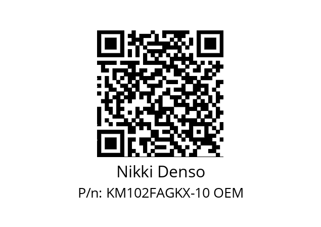   Nikki Denso KM102FAGKX-10 OEM