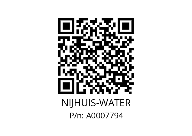   NIJHUIS-WATER A0007794