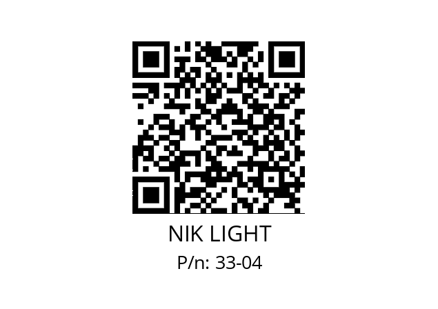   NIK LIGHT 33-04