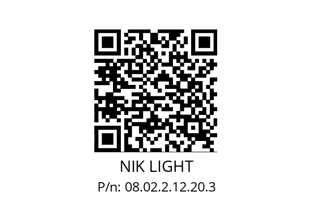   NIK LIGHT 08.02.2.12.20.3