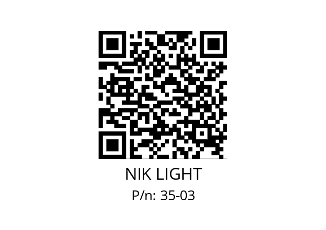   NIK LIGHT 35-03