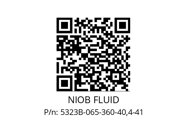   NIOB FLUID 5323B-065-360-40,4-41