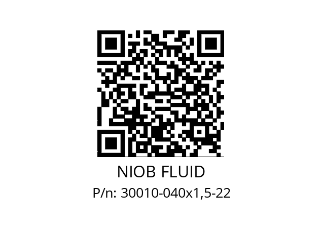   NIOB FLUID 30010-040x1,5-22