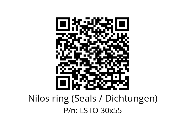   Nilos ring (Seals / Dichtungen) LSTO 30x55