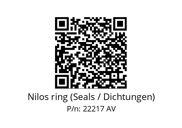   Nilos ring (Seals / Dichtungen) 22217 AV