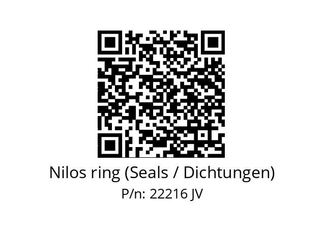   Nilos ring (Seals / Dichtungen) 22216 JV