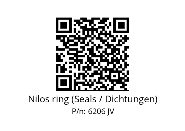   Nilos ring (Seals / Dichtungen) 6206 JV