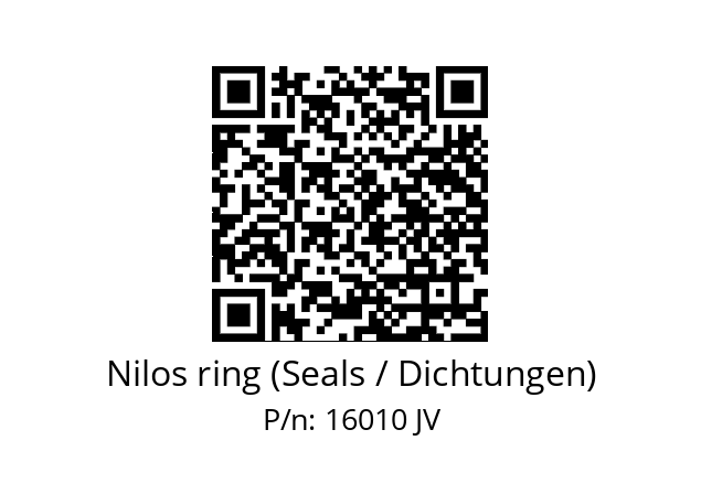   Nilos ring (Seals / Dichtungen) 16010 JV