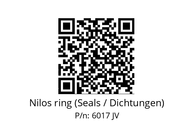   Nilos ring (Seals / Dichtungen) 6017 JV